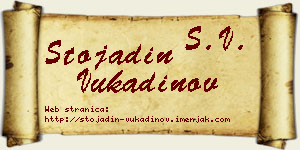 Stojadin Vukadinov vizit kartica